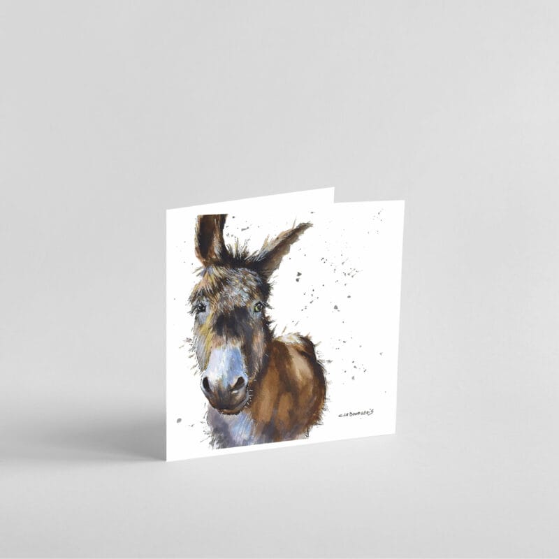 blake the donkey greetings card