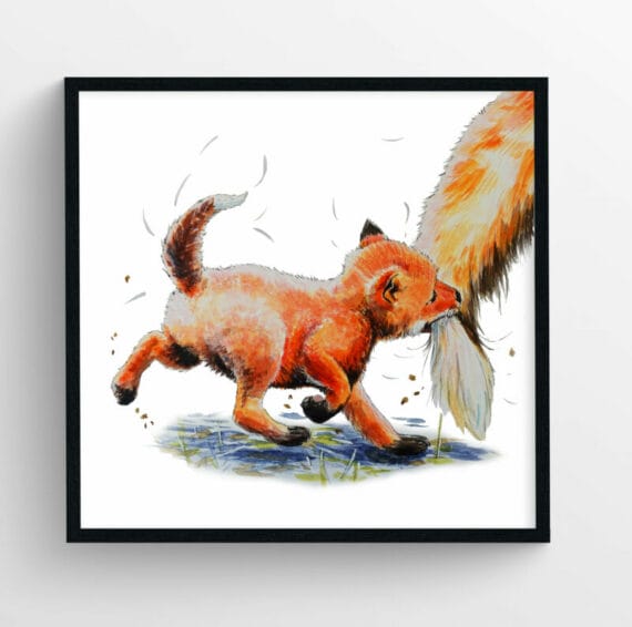 framed fox club artwork poster