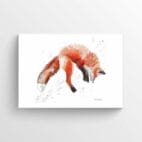 frisky fox artwork poster