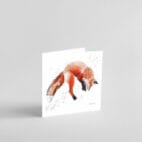 frisky fox greetings card