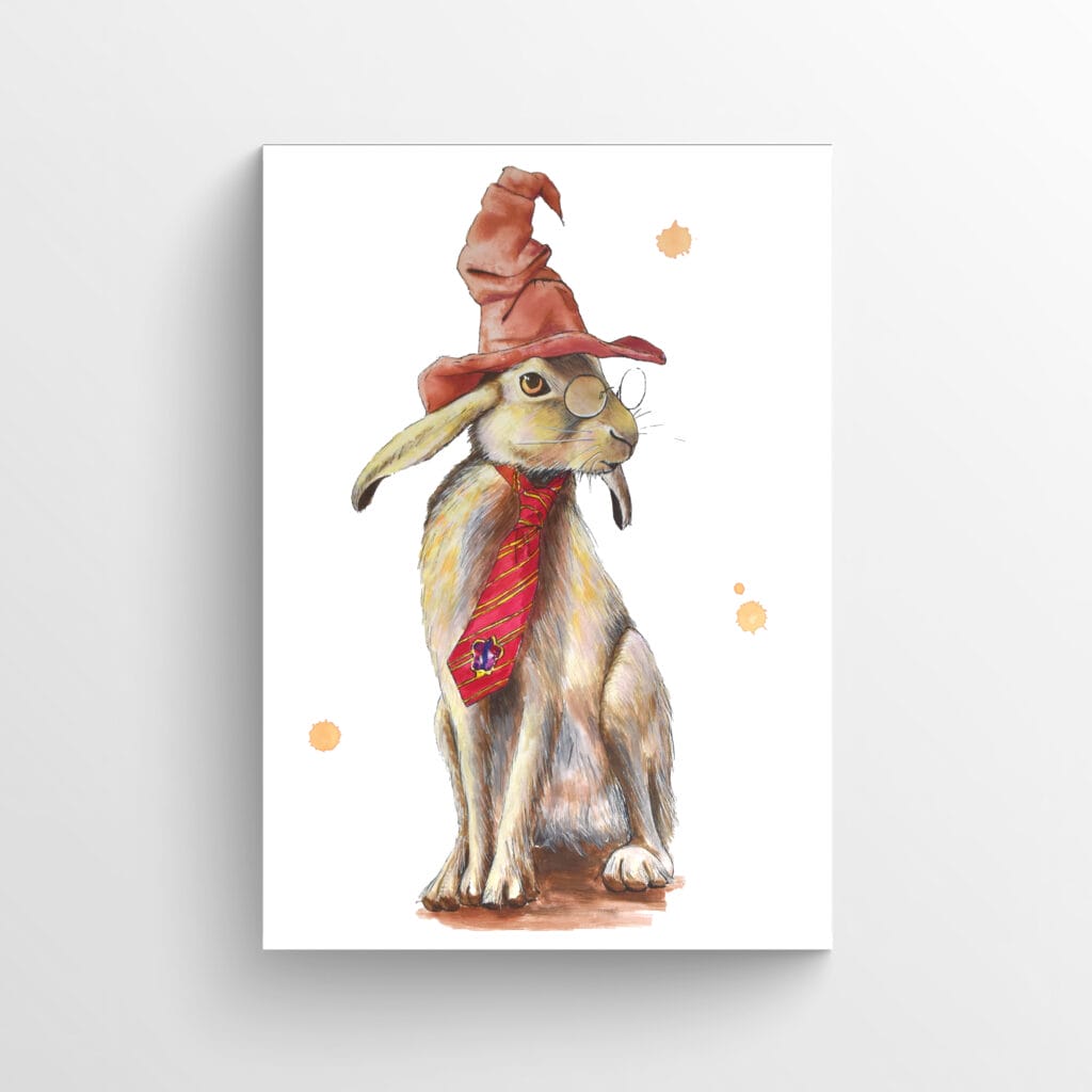 hare-y potter artwork poster