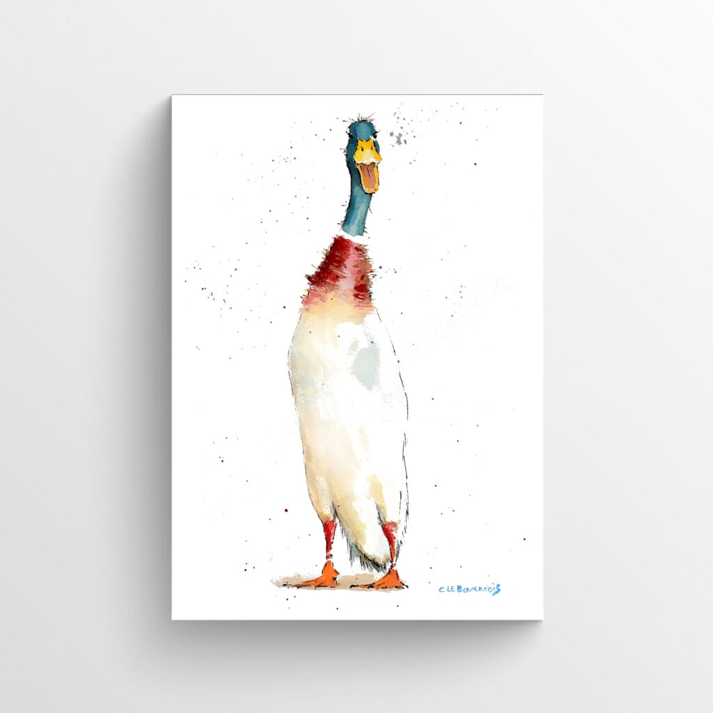 runner duck artwork poster