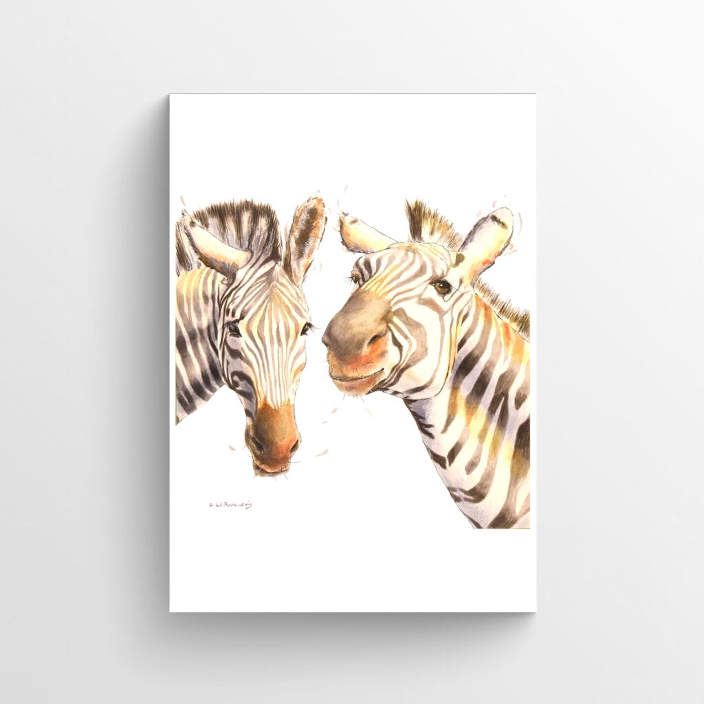 zebras artwork poster